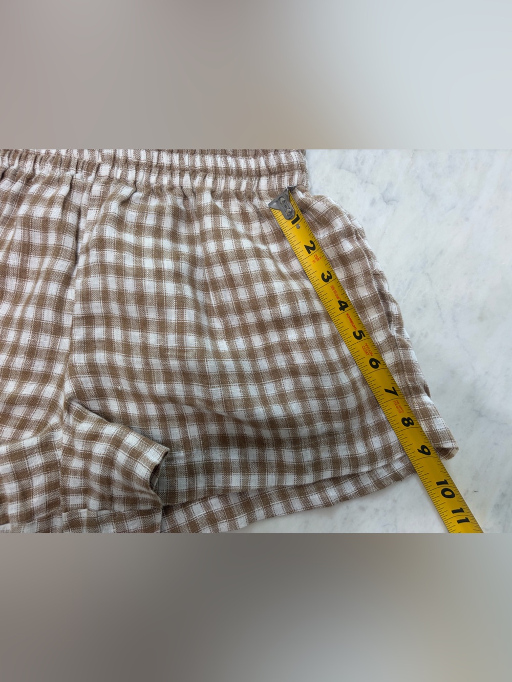 Reformation Mila Linen Gingham Shorts - Picture 6 of 6